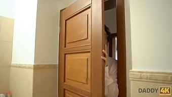 Step-Daughter And Step-Fantasy: Daddy4k'S Old Man Dick Gets The Surprise Of Her Tight Pussy