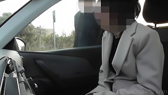 Public Sex With A French Wife In A Car Park And Masturbating To A Verified Profile