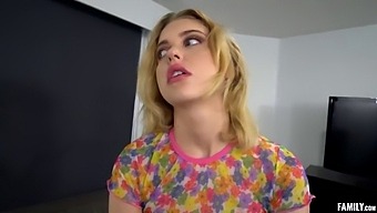 Teen Porn: Stepbro And Stepsister Engage In Hardcore Sex With Explicit Blowjobs And Cumshots