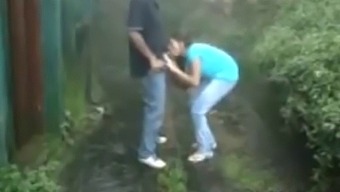 African-American Couple Engages In Public Oral Sex