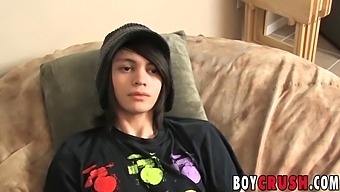 Young And Attractive Gay Man Masturbates And Ejaculates During A Sex Interview