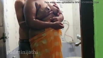 Indian Couple Enjoys Shower Sex On Their First Night