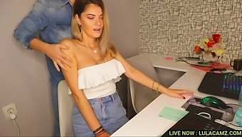 Steamy Office Massage With A Seductive Secretary