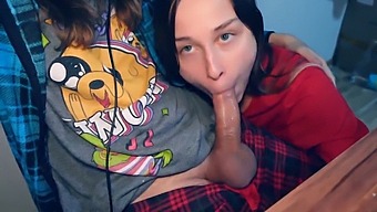 A Horny Stepsister Enjoys Giving Oral Pleasure To Her Partner'S Penis