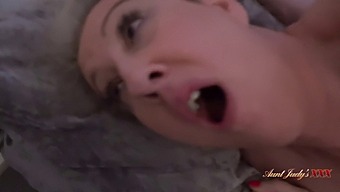 Horny Stepmom Maggie Moon Caught In The Act Of Masturbating By Stepson In Hd Video