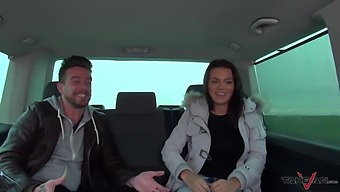 A Curvy Woman Persuaded By Horny Men To Join Them In A Van
