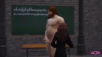 Hermione Discovers Hagrid'S Secret In The Classroom And Is Instantly Attracted To His Impressive Manhood