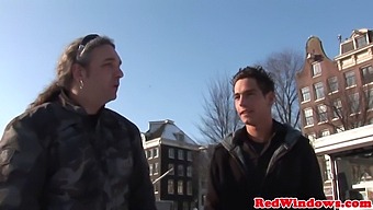 Dutch Prostitute Gagging On Cum During Deepthroat Blowjob