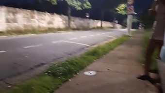 Daring Handjob Exchange With A Stunning Stranger At The Bus Stop