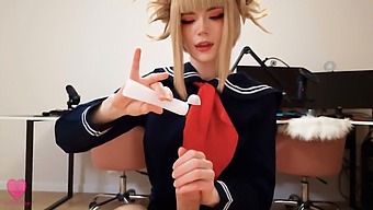 Himiko Toga From The League Of Villains Enjoys Getting Her Face Covered In Cum During Rough Sex