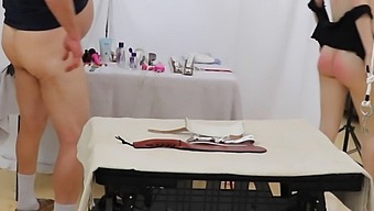 Two Stunning Babes In Bondage Seduce, Pleasure Each Other Orally, And Receive A Facial Finale
