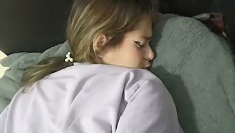I Have Rough Anal Sex With My Lovely Petite Stepsister On The Couch When Our Stepfathers Are Not At The Get-Together.